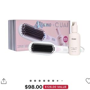 NWT Ouai x Mane Hair Straightening Brush Value Set